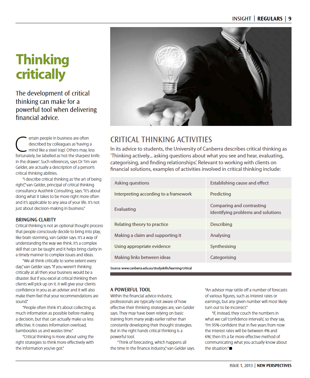critical thinking finance critical thinking finance